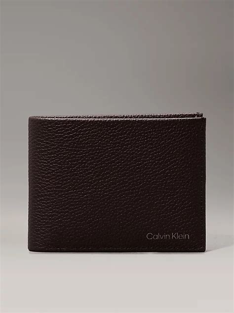 calvin klein leather billfold wallet|More.